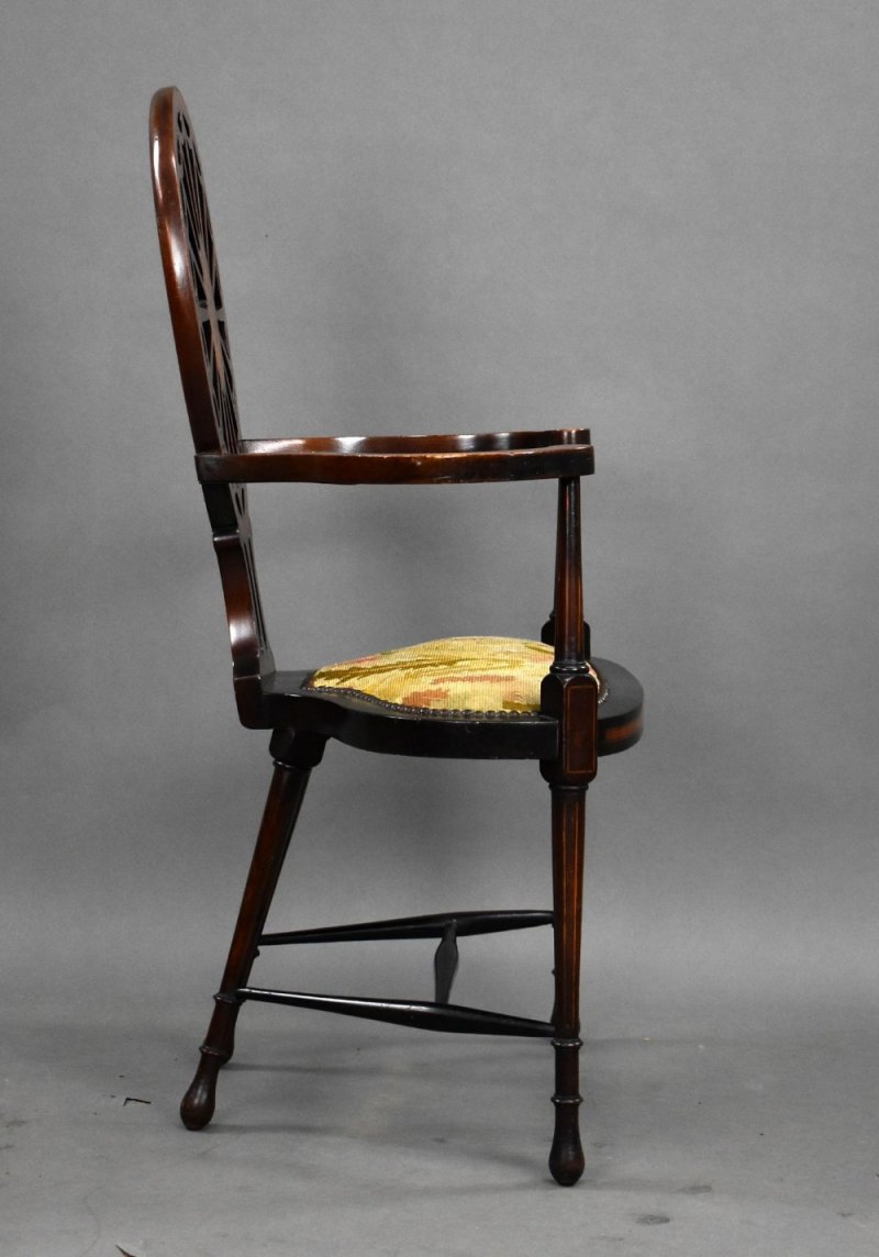 Edwardian Mahogany Armchair