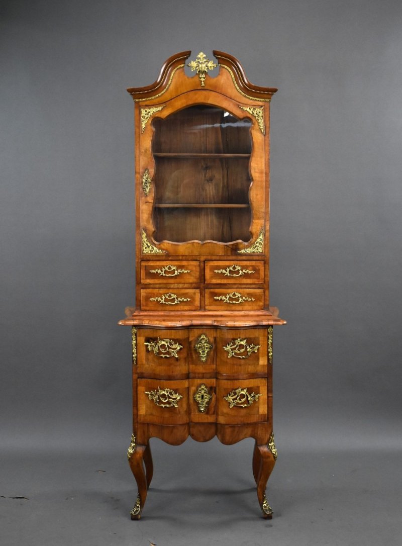 19th Century French Walnut Bonheur Du Jour