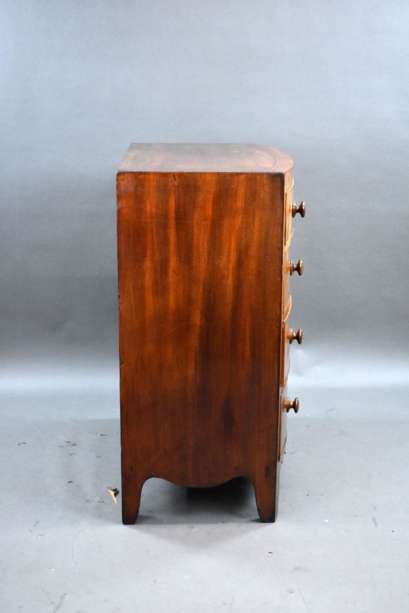 Victorian Mahogany Bowfront Chest Drawers