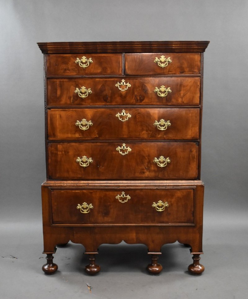 18th Century Walnut Chest On Stand