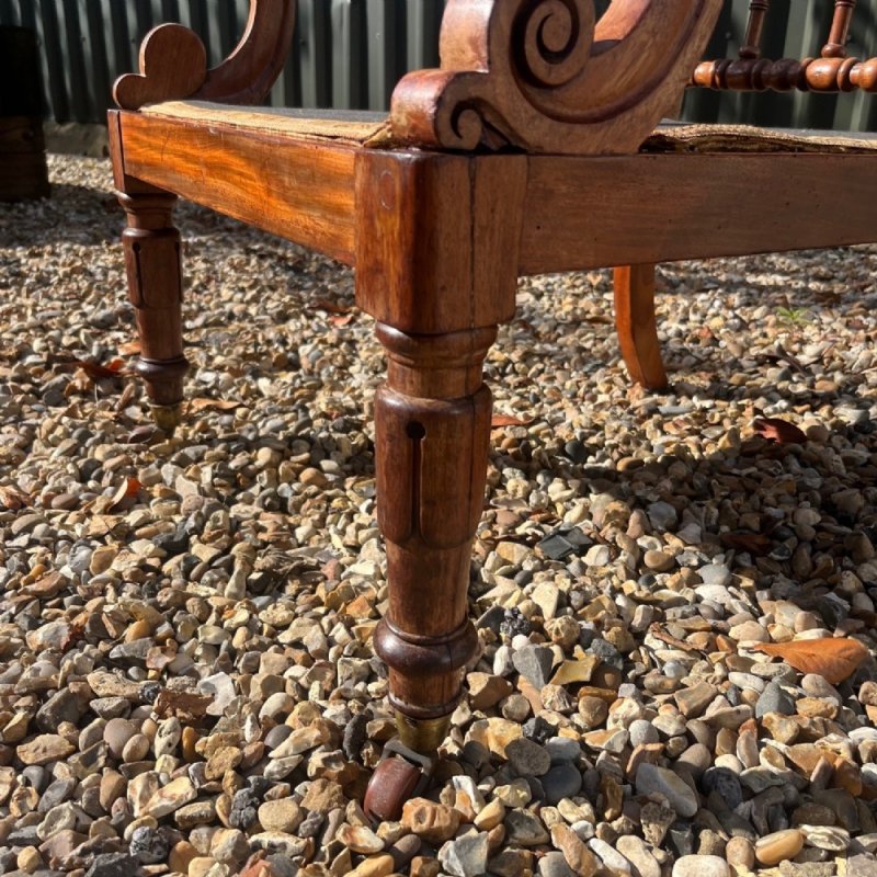 A William IV Period Mahogany Open Armchair.