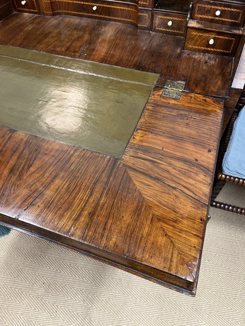 Georgian walnut bureau