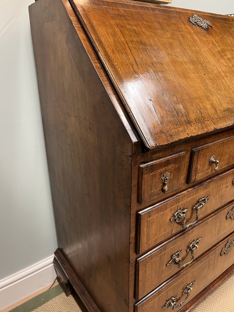 Georgian walnut bureau