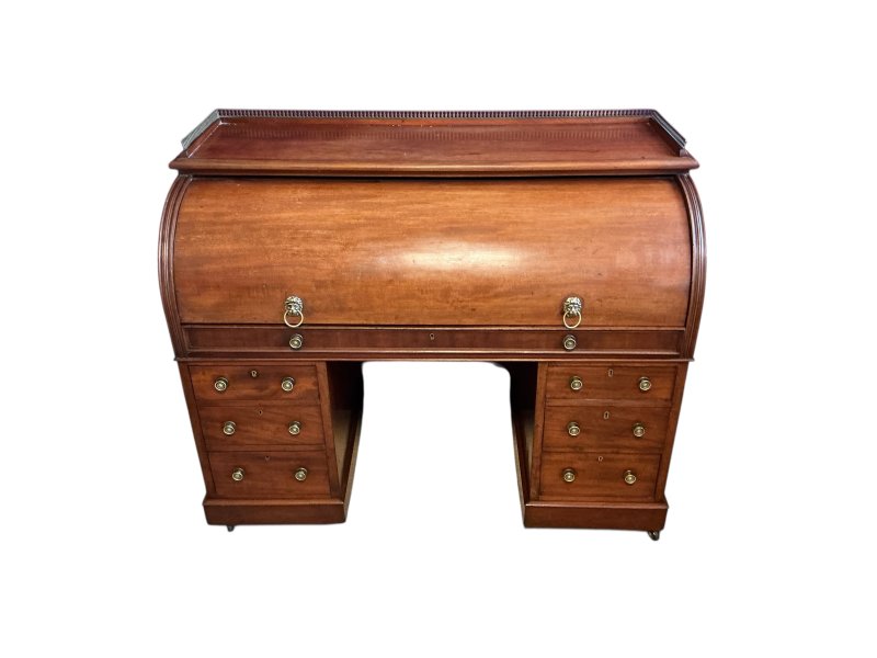 Victorian Mahogany Cylinder Desk