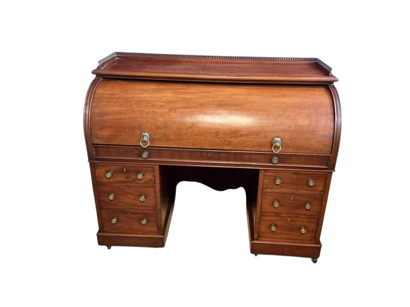 Victorian Mahogany Cylinder Desk