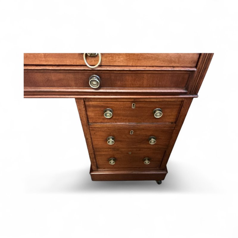 Victorian Mahogany Cylinder Desk