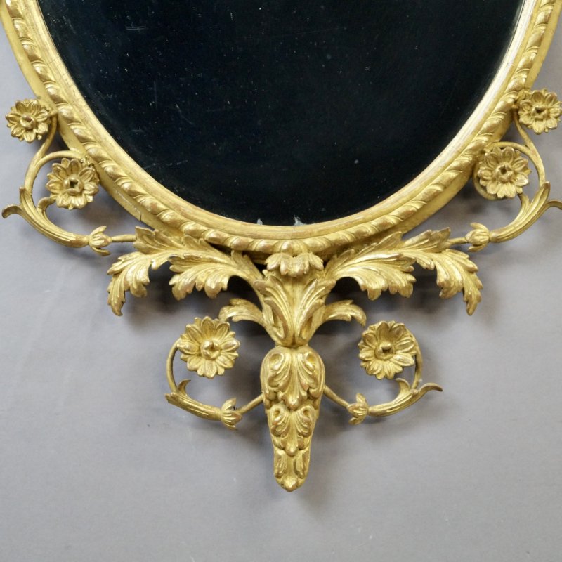 A superb pair of 18thC gilt frame mirrors