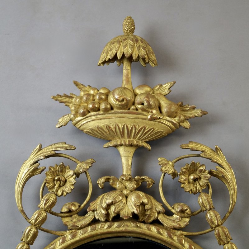 A superb pair of 18thC gilt frame mirrors