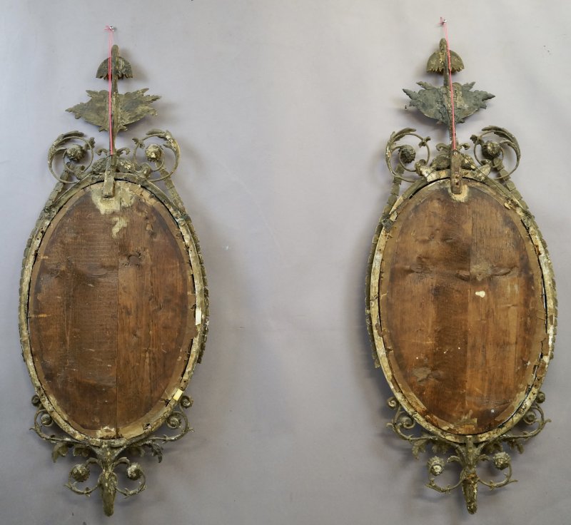 A superb pair of 18thC gilt frame mirrors