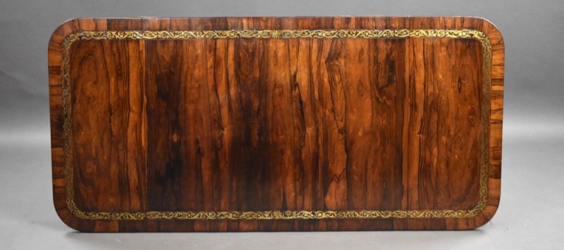Regency Rosewood Brass Inlaid Sofa Table