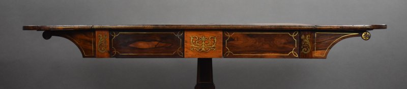 Regency Rosewood Brass Inlaid Sofa Table