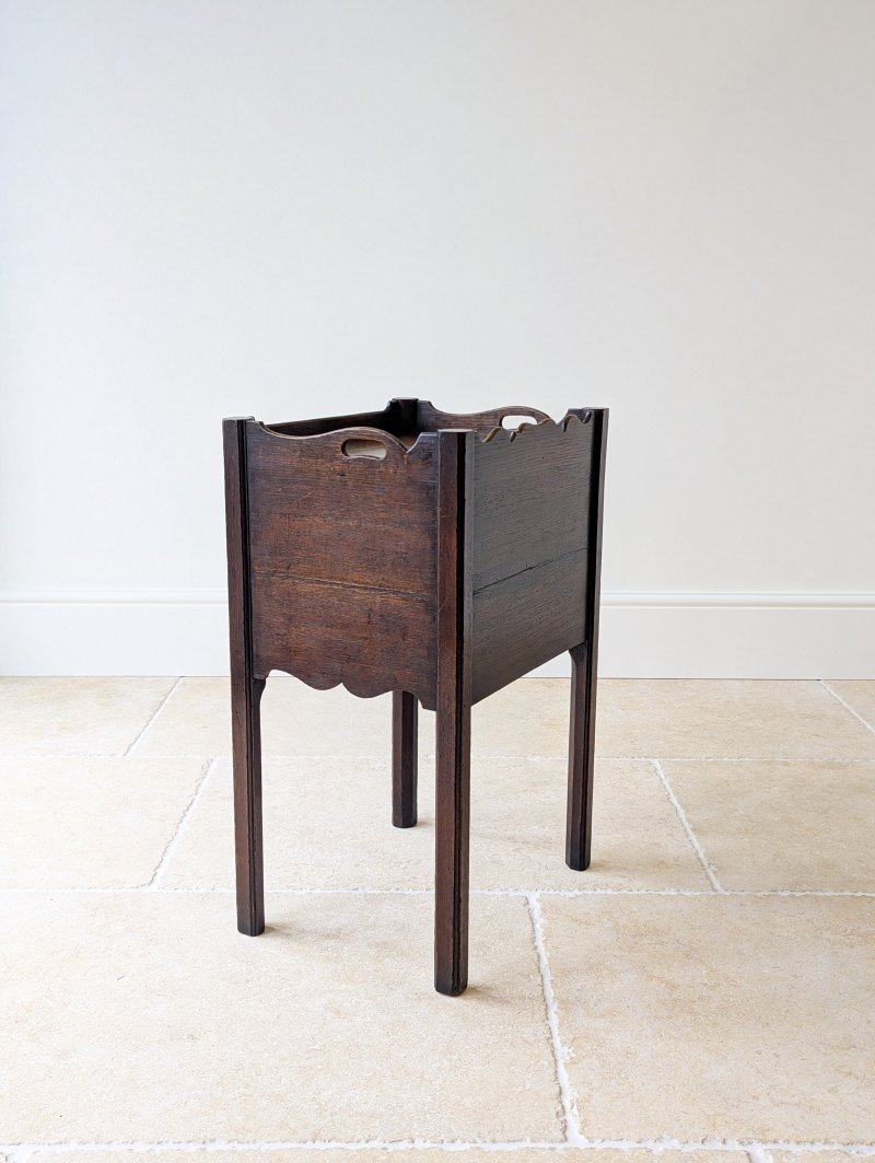Antique Georgian Oak Bedside Cabinet c.1820