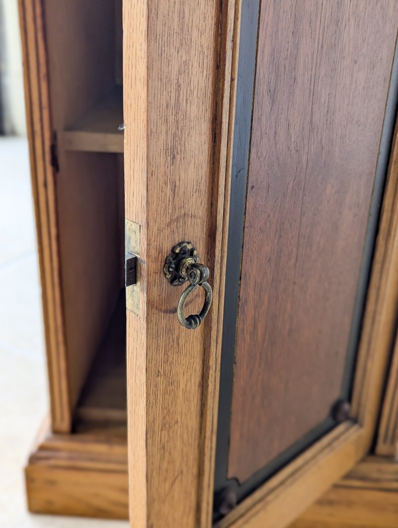 Antique Victorian Oak Bedside Cabinet c.1890