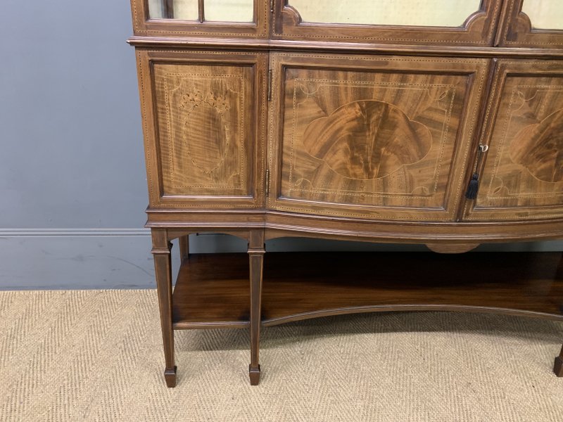 Maple & Co Inlaid Mahogany Display Cabinet