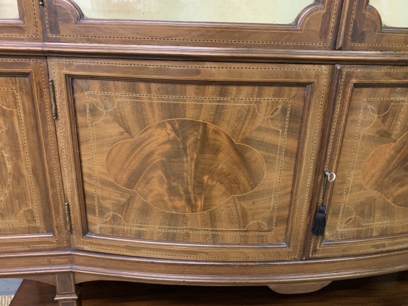 Maple & Co Inlaid Mahogany Display Cabinet