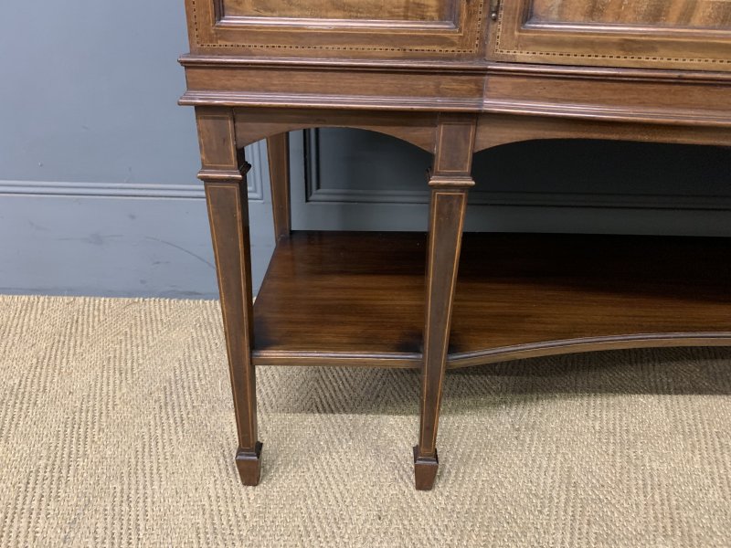 Maple & Co Inlaid Mahogany Display Cabinet