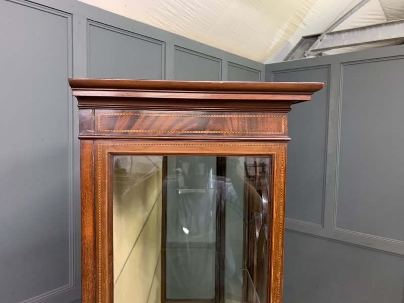 Maple & Co Inlaid Mahogany Display Cabinet