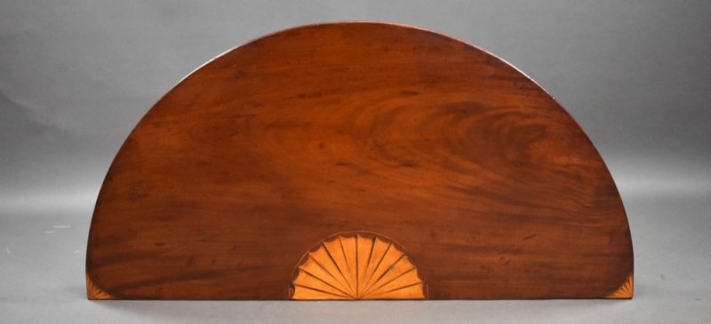 Pair Georgian Mahogany Inlaid Consol Tables