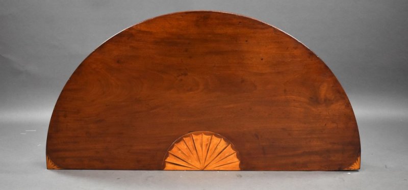 Pair Georgian Mahogany Inlaid Consol Tables