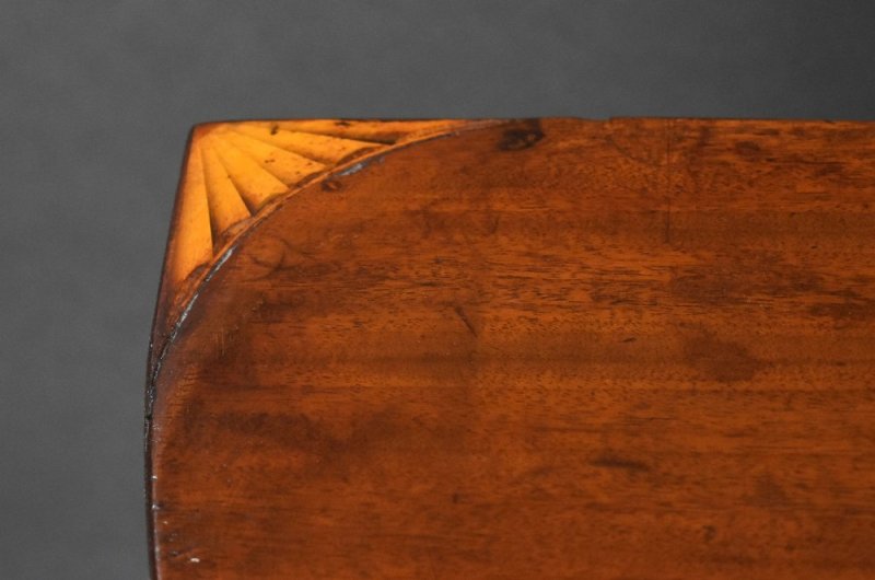 Pair Georgian Mahogany Inlaid Consol Tables