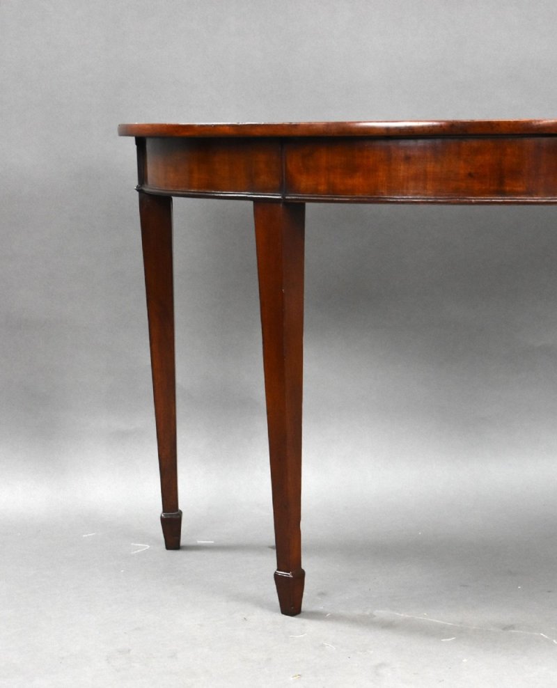 Pair Georgian Mahogany Inlaid Consol Tables