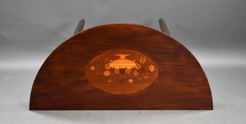 Pair Of George III Mahogany Inlaid Console Tables