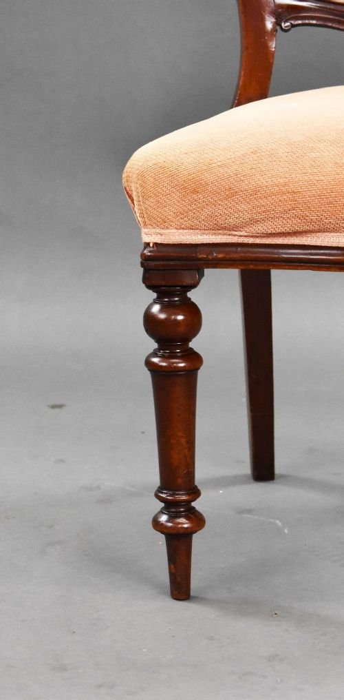 Set Of 4 Victorian Mahogany Dining Chairs