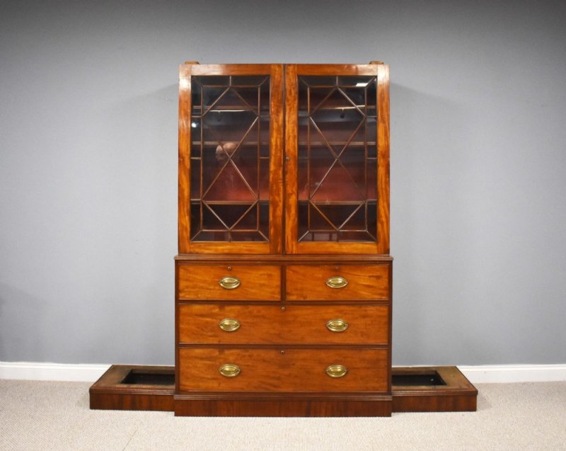 George III Mahogany Breakfront Bookcase
