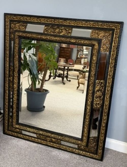 Large Ornate Antique Mirror