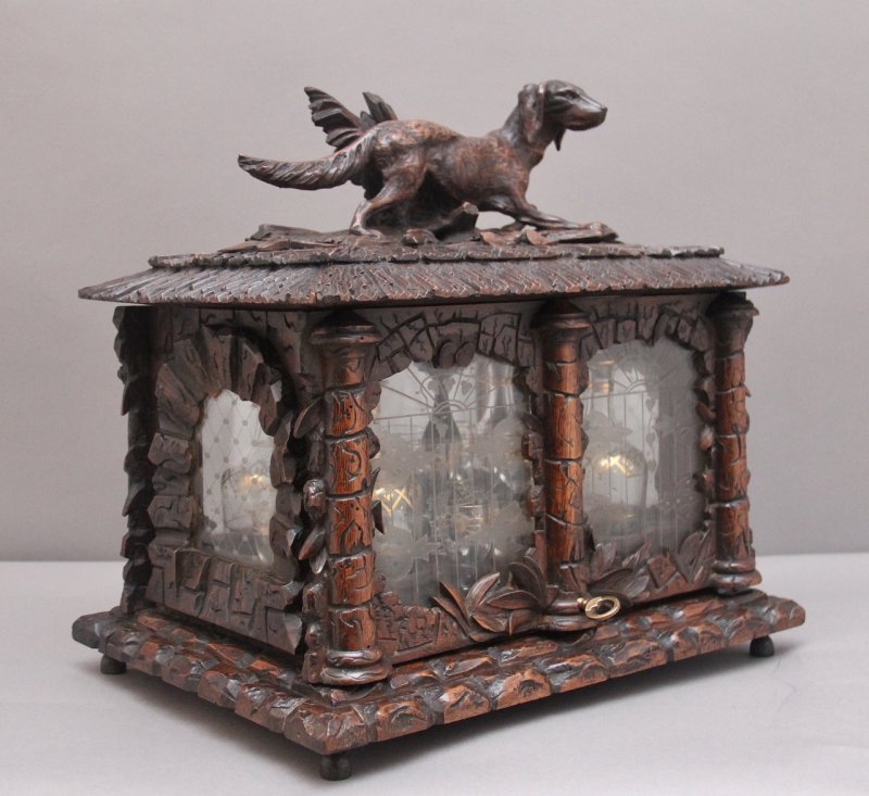 19th Black forest "Cave a' Liqueur" drinks cabinet