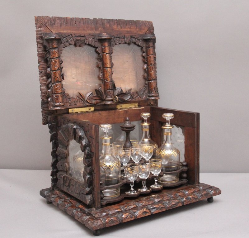 19th Black forest "Cave a' Liqueur" drinks cabinet