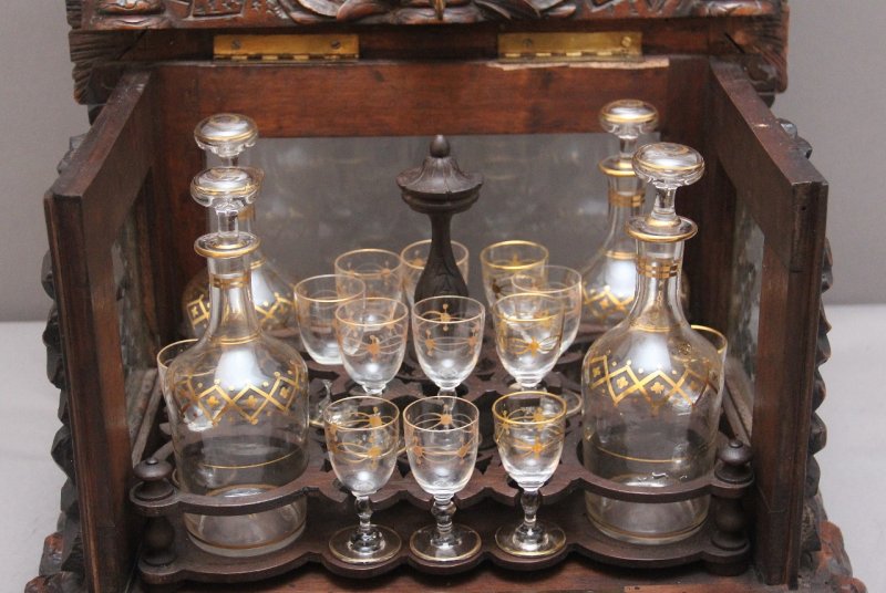 19th Black forest "Cave a' Liqueur" drinks cabinet