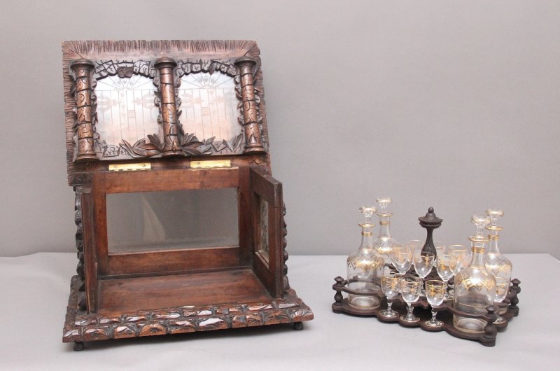 19th Black forest "Cave a' Liqueur" drinks cabinet
