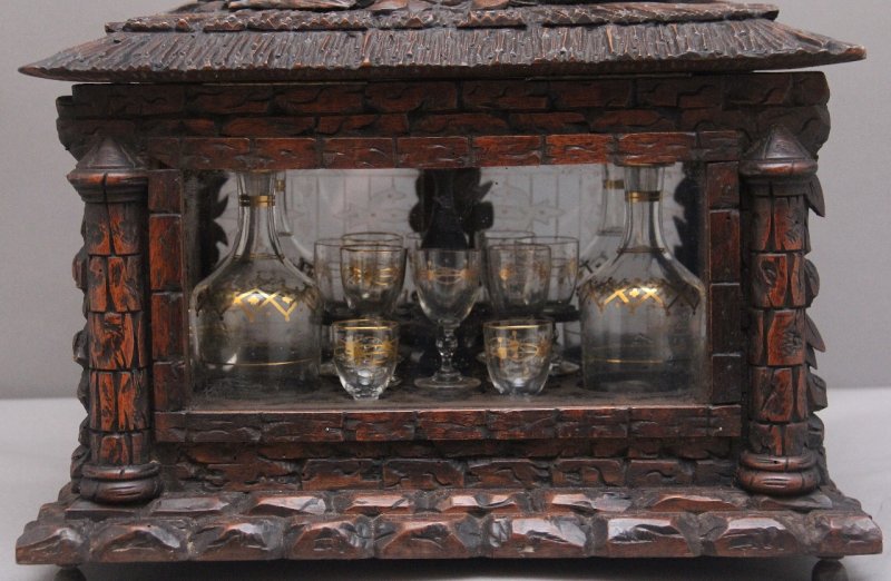 19th Black forest "Cave a' Liqueur" drinks cabinet