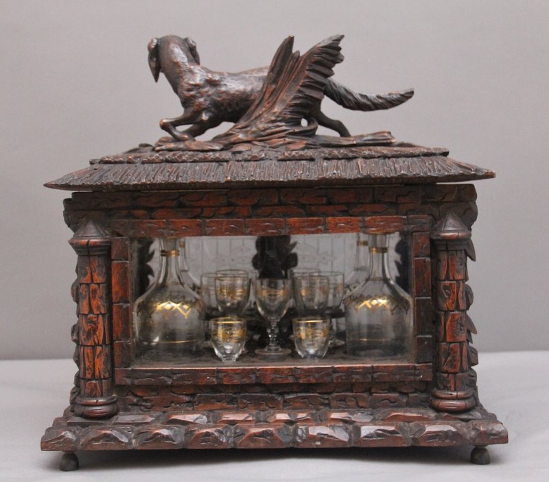 19th Black forest "Cave a' Liqueur" drinks cabinet