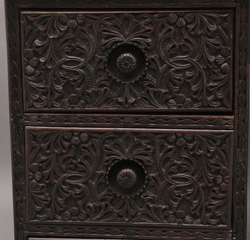 Early 19th Century Anglo-Indian carved partners desk