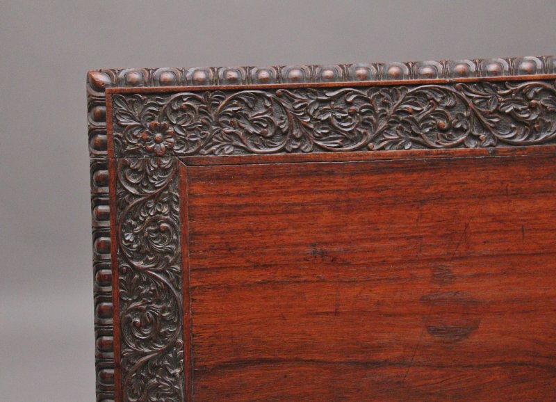 Early 19th Century Anglo-Indian carved partners desk