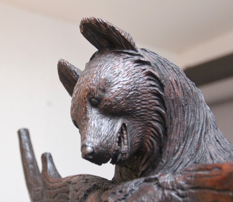 Early 20th Century carved bear hall stand