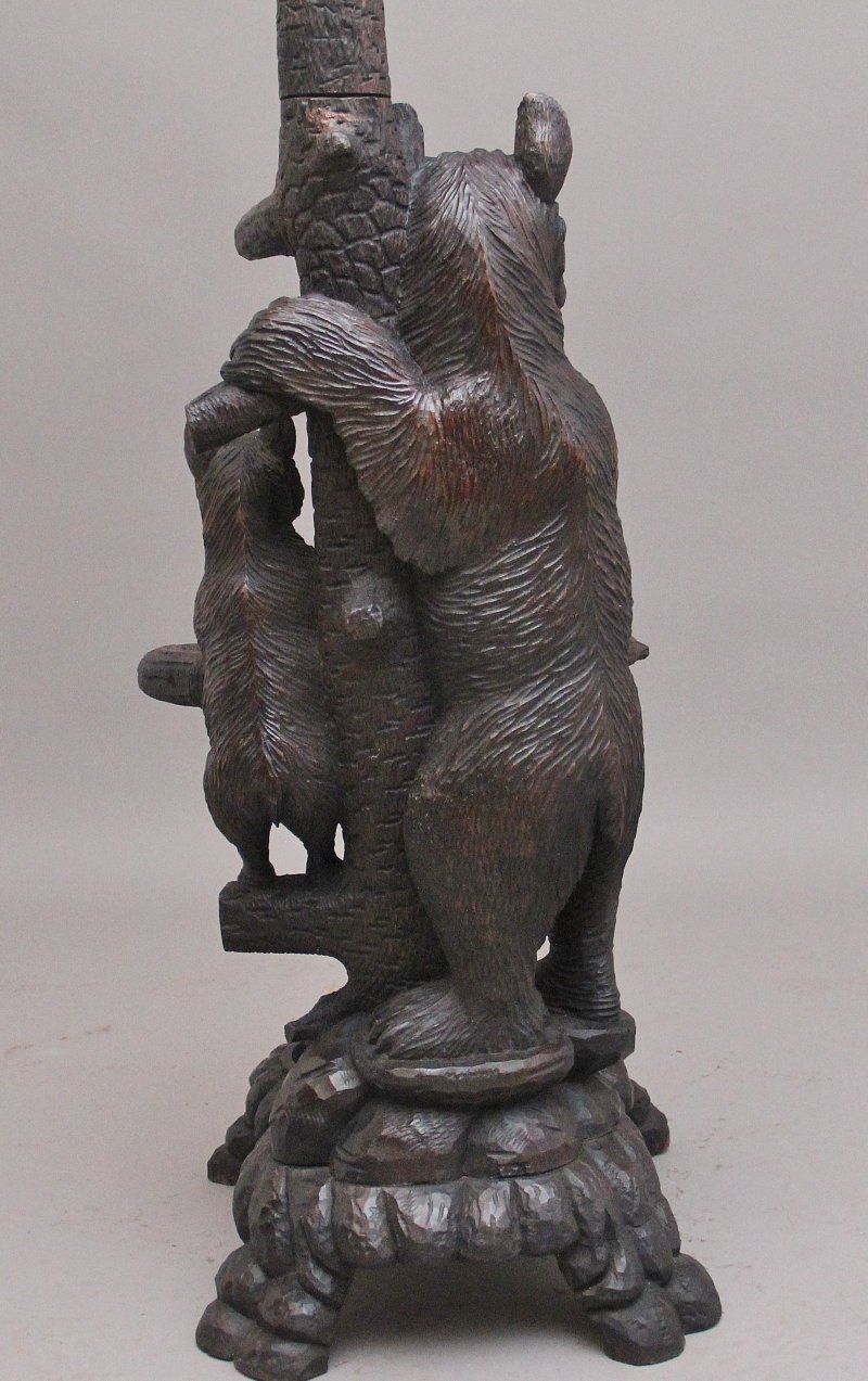 Early 20th Century carved bear hall stand
