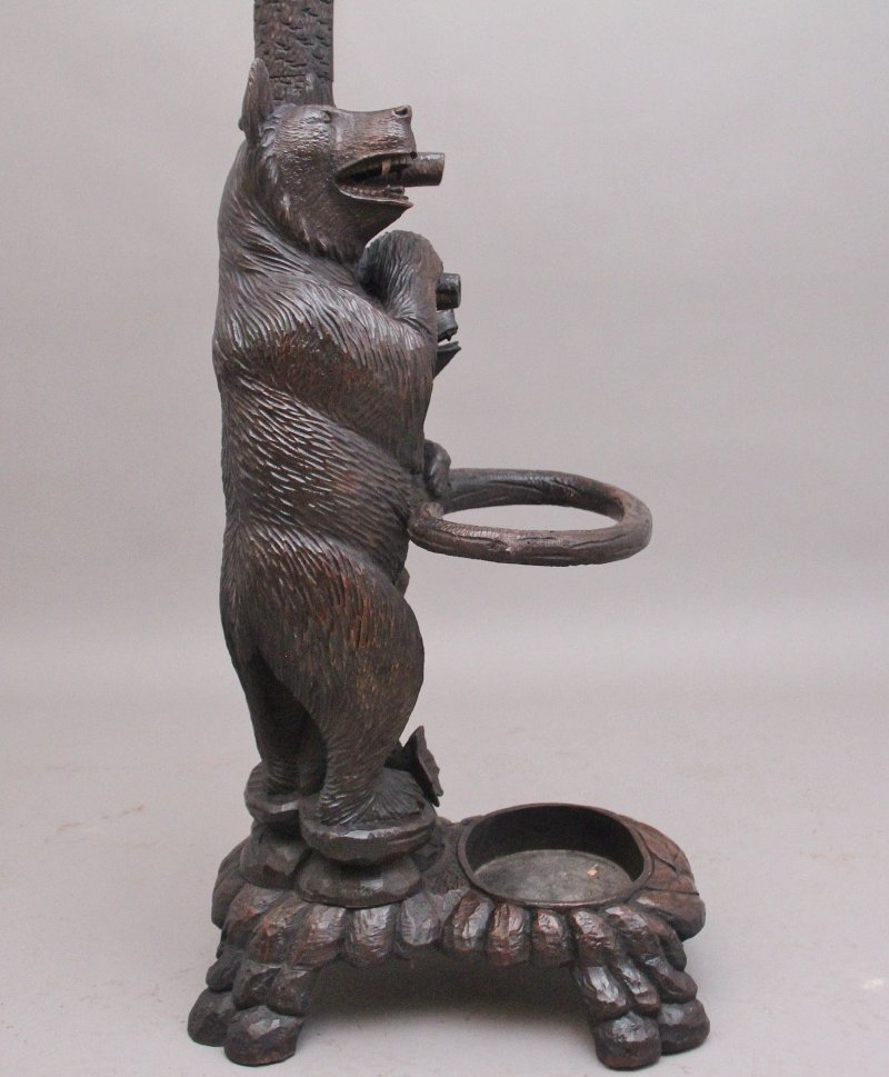 Early 20th Century carved bear hall stand