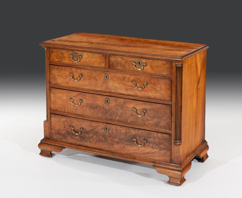 George III Figured Walnut Chest