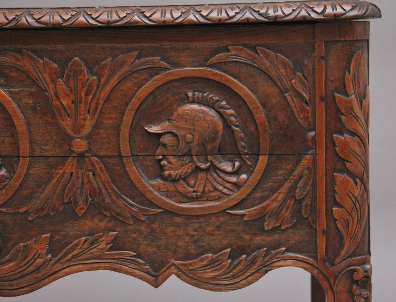 Early 19th Century French carved oak coffer