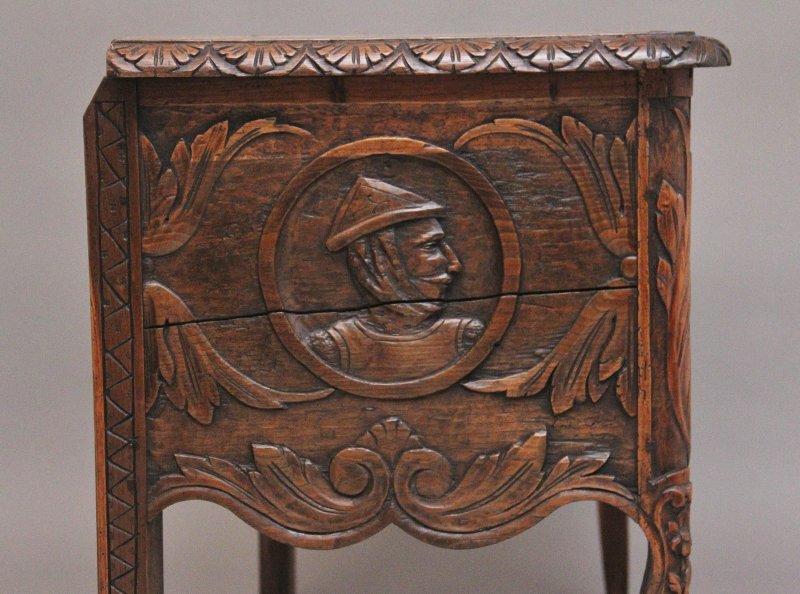 Early 19th Century French carved oak coffer