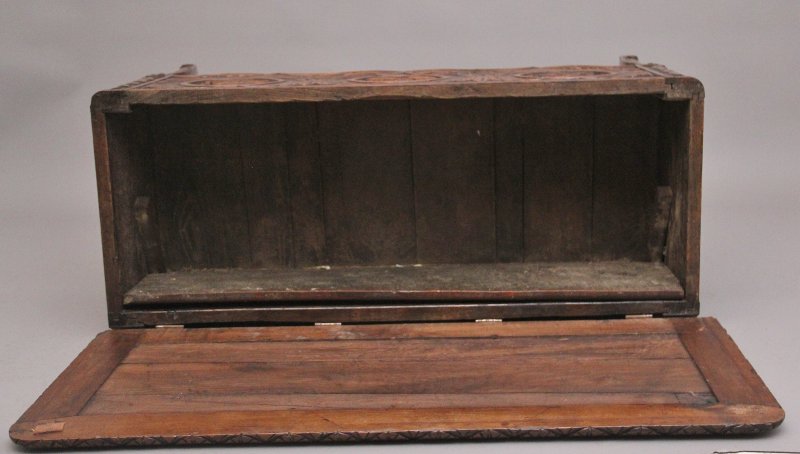 Early 19th Century French carved oak coffer
