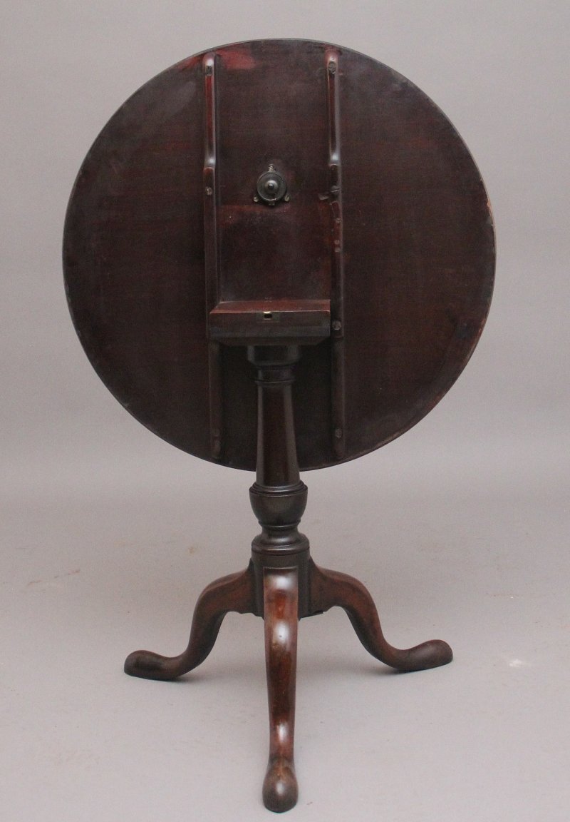 18th Century mahogany tripod table