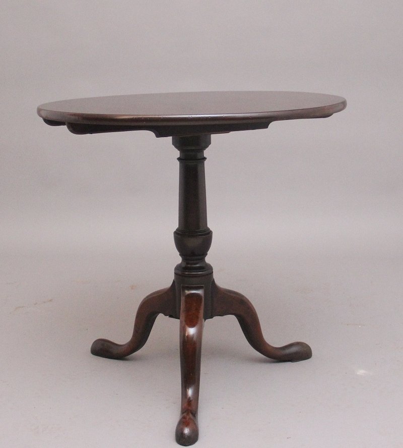 18th Century mahogany tripod table