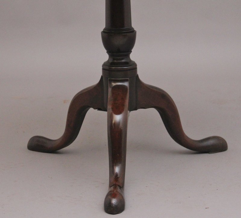 18th Century mahogany tripod table