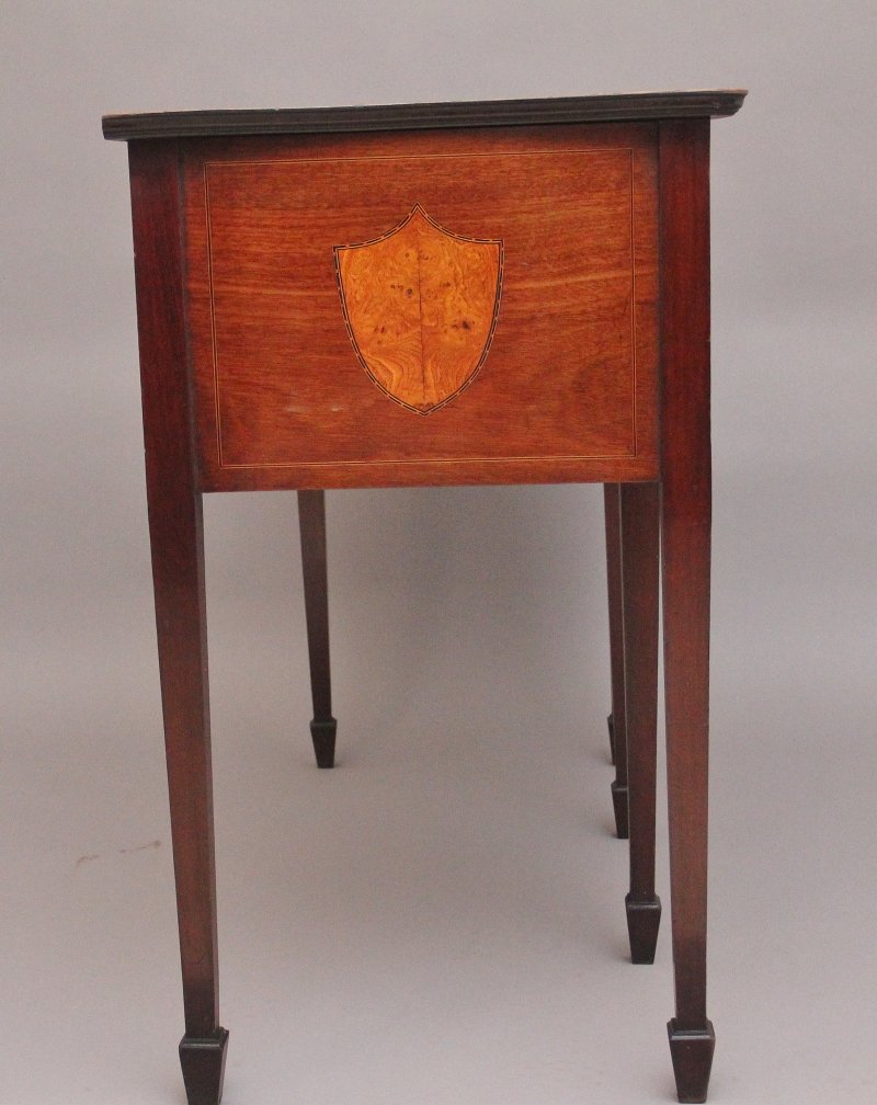 19th Century mahogany and burr elm sideboard