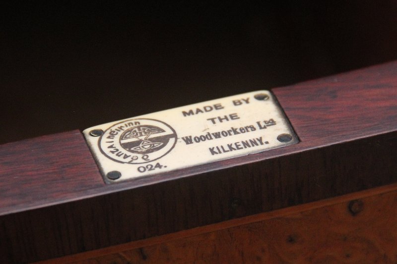 19th Century mahogany and burr elm sideboard