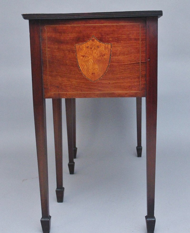 19th Century mahogany and burr elm sideboard